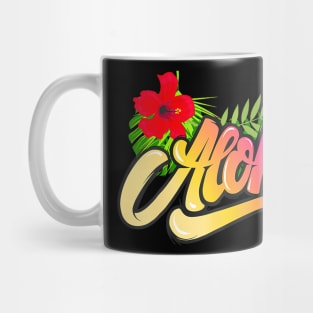 Aloha Hawaii Hawaiian Island  Beach Vacation Mug